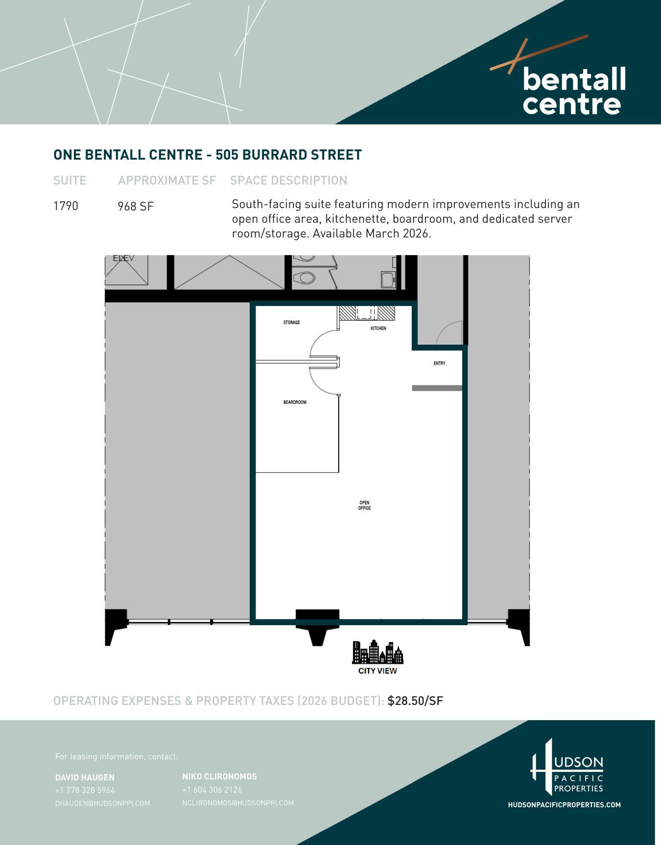 505 Burrard St, Vancouver, BC à louer Plan d’étage– Image 1 sur 1