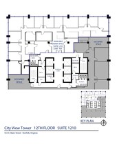 555 E Main St, Norfolk, VA à louer Plan d’étage– Image 1 sur 1