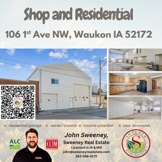 Plus de détails pour 106 1st Ave NW, Waukon, IA - Local d’activités à vendre