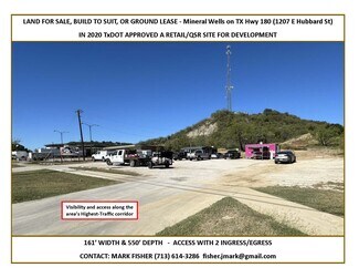 Plus de détails pour 1207 E Hubbard St, Mineral Wells, TX - Bureau/Local commercial, Local commercial à louer