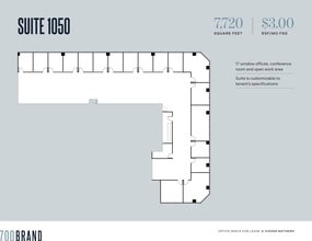 700 N Brand Blvd, Glendale, CA à louer Plan d’étage– Image 1 sur 1