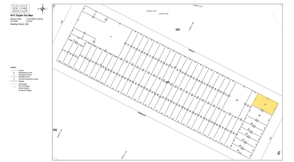 32-34 5th Ave, Brooklyn, NY à vendre - Plan cadastral – Image 3 sur 3