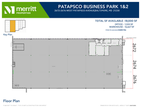 2652-2664 W Patapsco Ave, Baltimore, MD à louer Plan d’étage– Image 1 sur 1