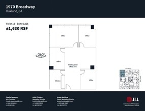 1970 Broadway, Oakland, CA à louer Plan d’étage– Image 1 sur 4