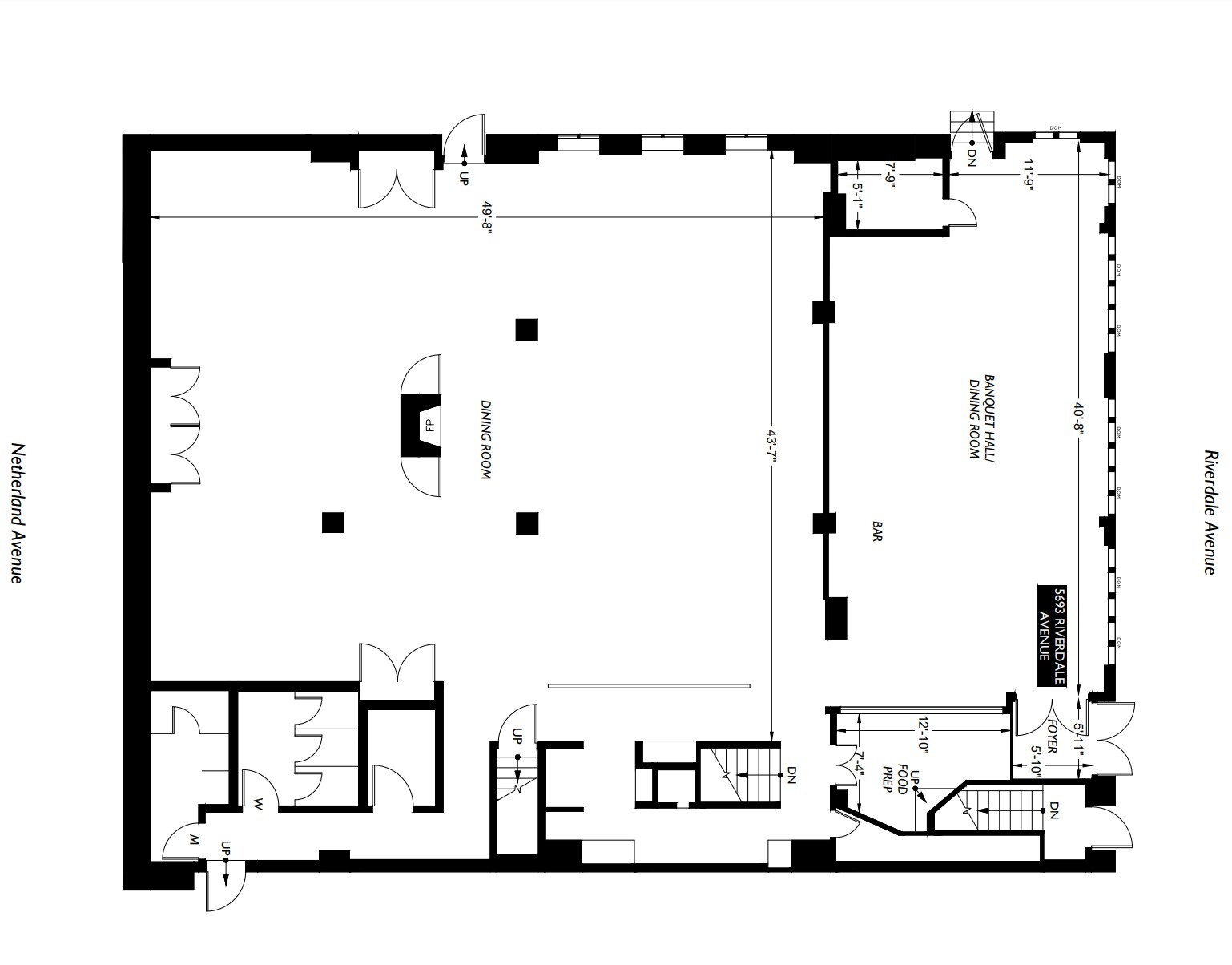 5661-5683 Riverdale Ave, Bronx, NY à louer Plan d’étage– Image 1 sur 1