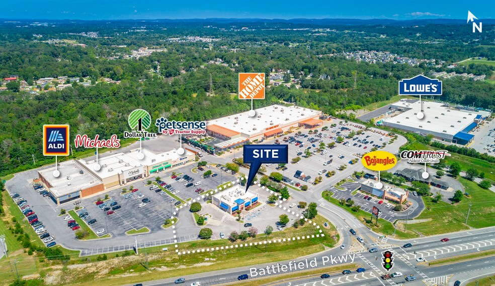 2047 Battlefield Pky, Fort Oglethorpe, GA à vendre - Photo de l’immeuble – Image 2 sur 6