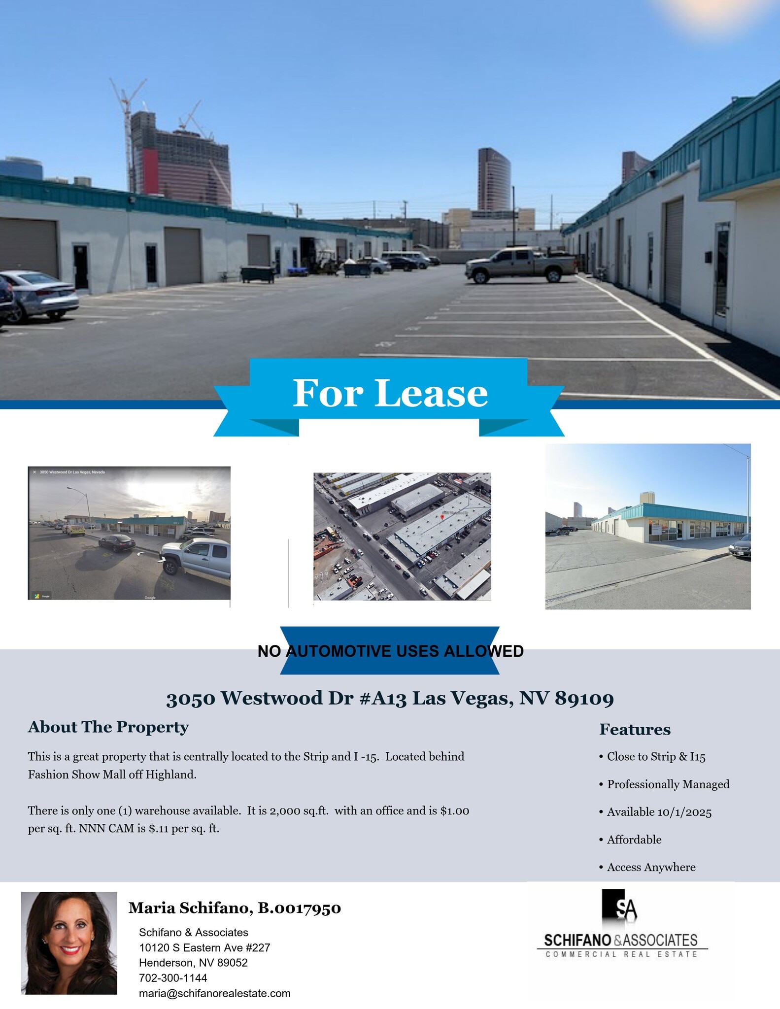 3050 Westwood Dr, Las Vegas, NV à louer Photo de l’immeuble– Image 1 sur 1
