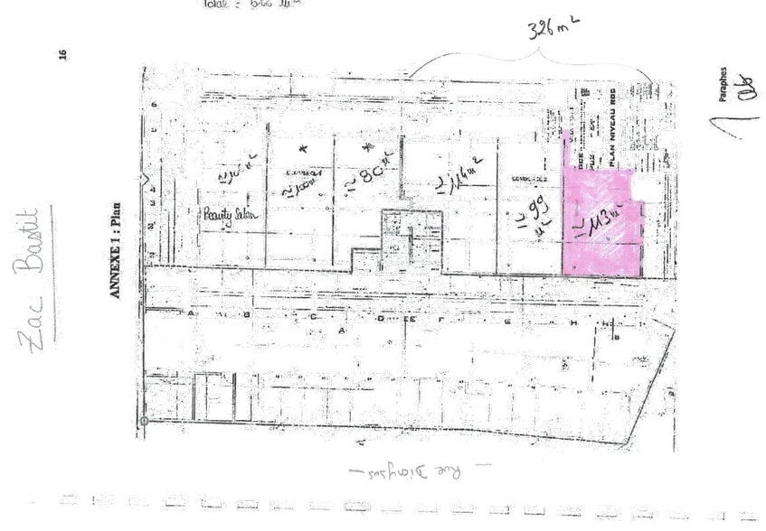 Local commercial dans Béziers à louer - Plan de site – Image 3 sur 5