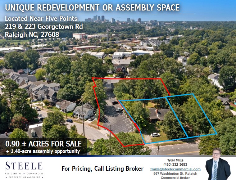 223 Georgetown Rd, Raleigh, NC à vendre - Aérien – Image 1 sur 3
