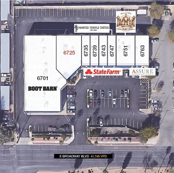 6701-6763 E Broadway Blvd, Tucson, AZ à louer - Photo de l’immeuble – Image 3 sur 9