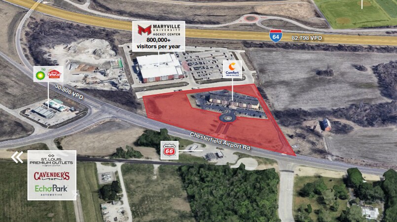 18369 Chesterfield Airport Rd, Chesterfield, MO à vendre - Photo de l’immeuble – Image 1 sur 1
