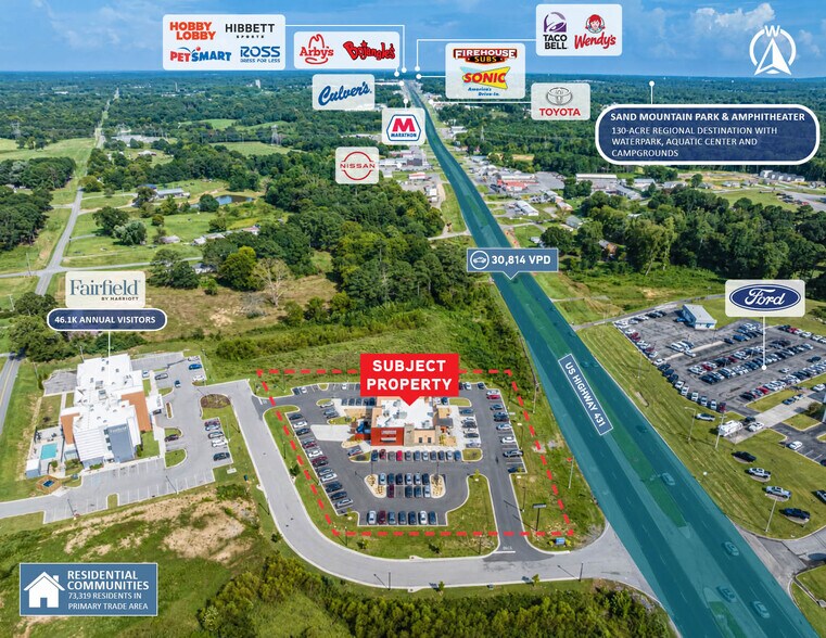 10170 US Highway 431, Albertville, AL à vendre - Aérien – Image 2 sur 4