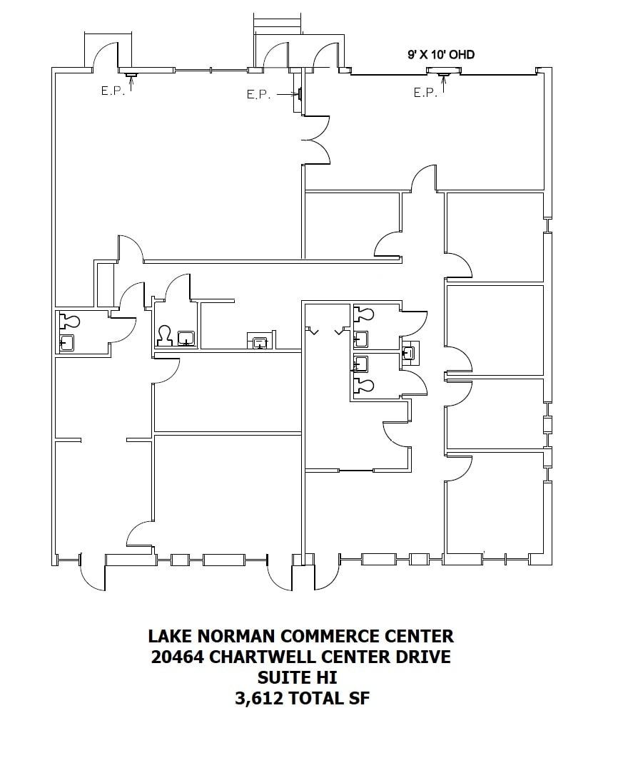 20464 Chartwell Center Dr, Cornelius, NC à louer Plan d’étage– Image 1 sur 1