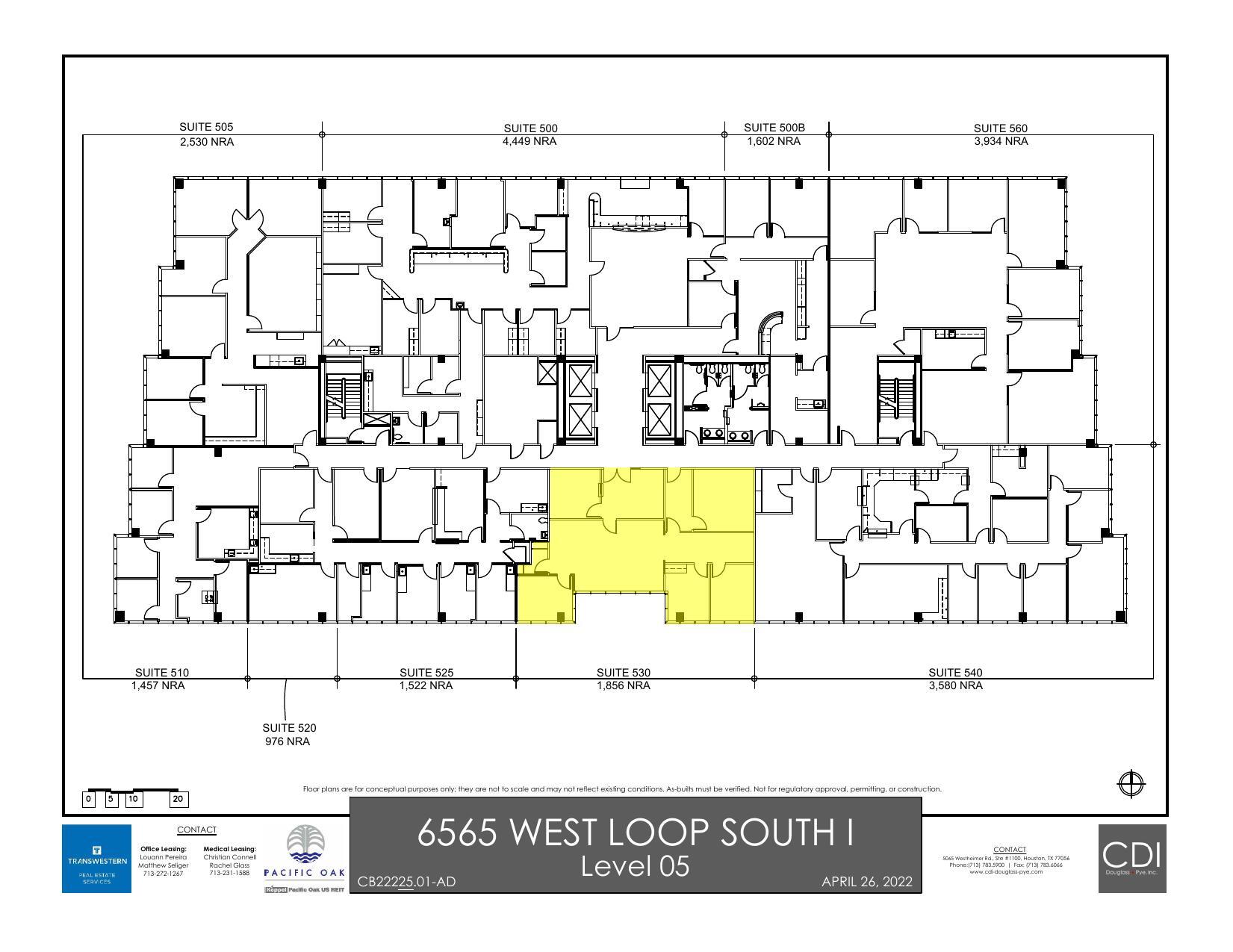 6565 West Loop South, Bellaire, TX à louer Plan d’étage– Image 1 sur 1