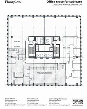 220 Laurier Av W, Ottawa, ON à louer Plan d’étage– Image 2 sur 9