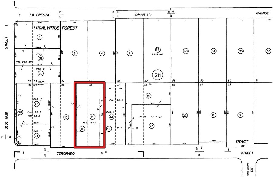 2831 E Coronado St, Anaheim, CA à louer - Plan cadastral – Image 2 sur 7