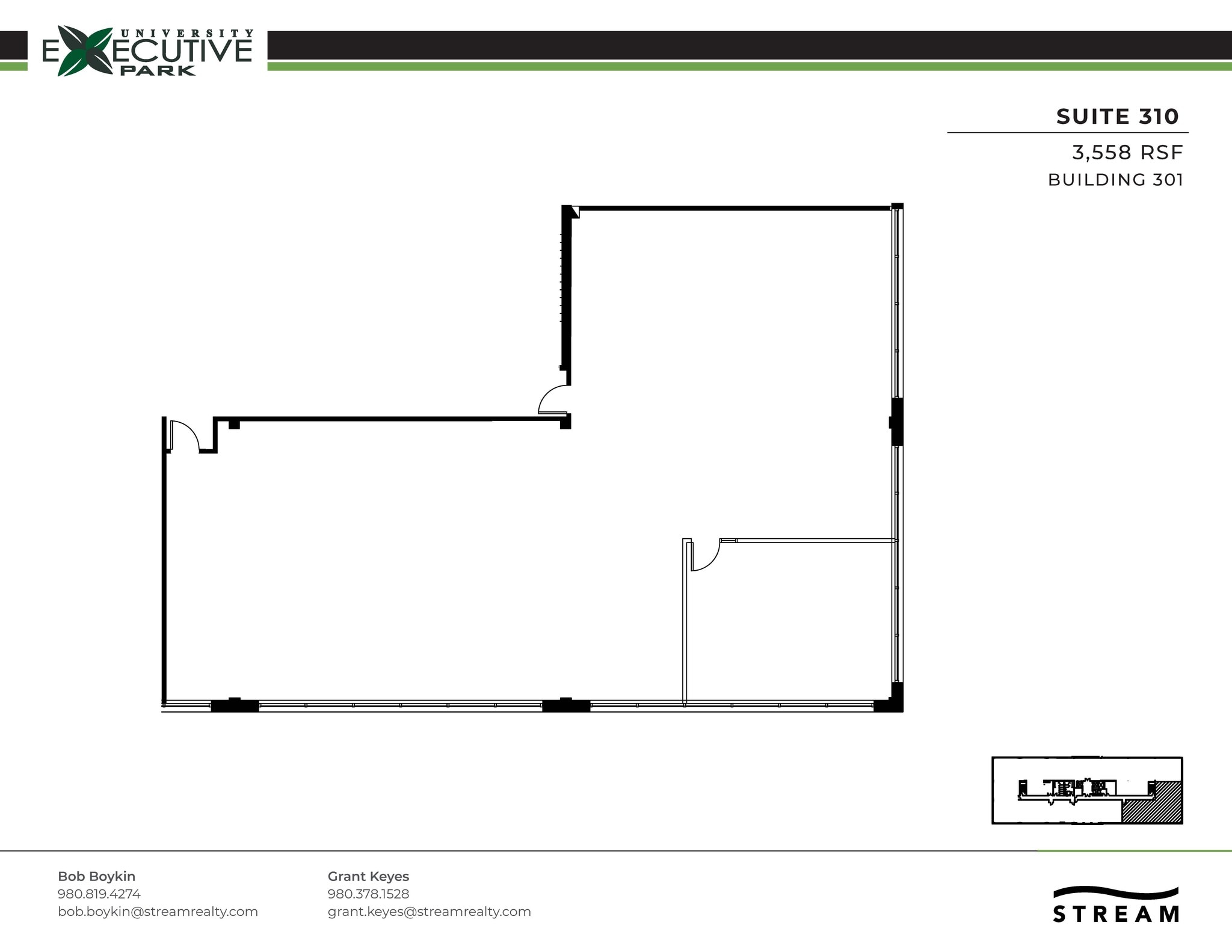301 McCullough Dr, Charlotte, NC à louer Plan d’étage– Image 1 sur 1
