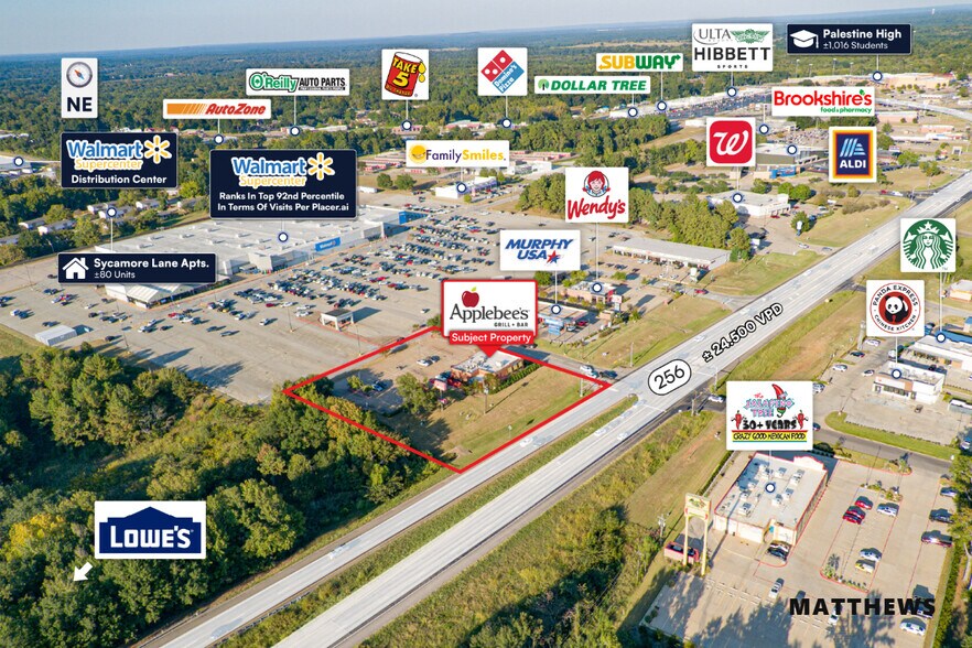 2225 S Loop 256, Palestine, TX à vendre - Photo de l’immeuble – Image 3 sur 3