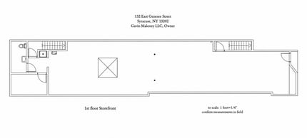 132 E Genesee St, Syracuse, NY à louer Plan d’étage– Image 1 sur 1