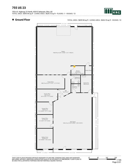 745 U.S. 23 Hwy, Delaware, OH à louer - Plan d’étage – Image 2 sur 2