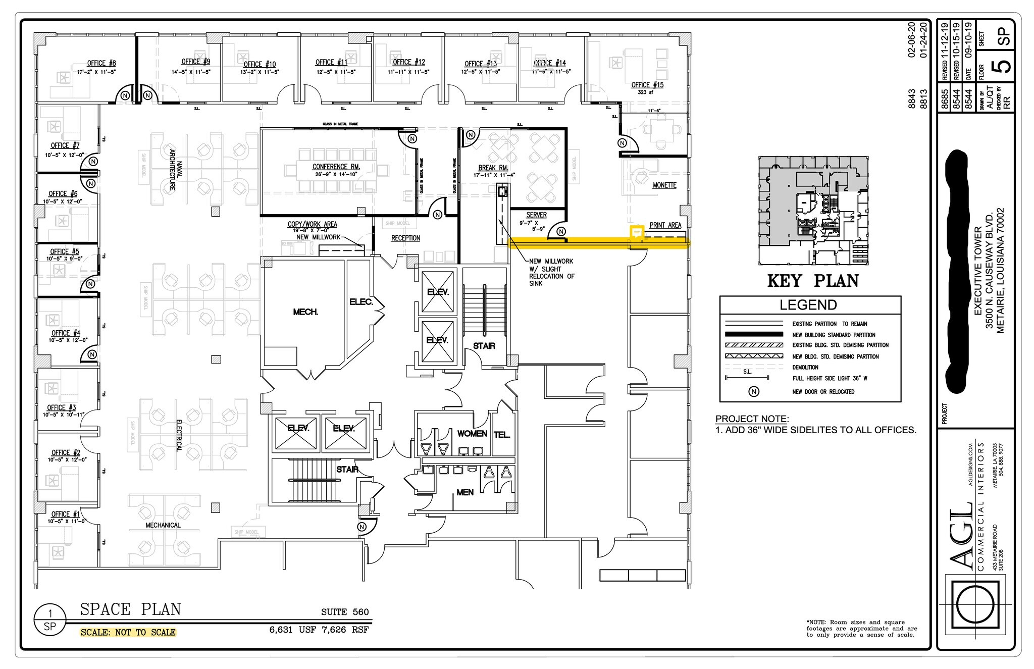 3500 N Causeway Blvd, Metairie, LA à louer Plan de site– Image 1 sur 1