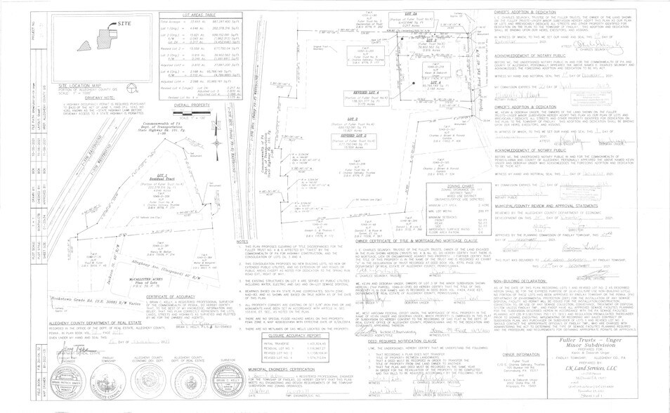 Spring Run Road Ext. - Findlay Township, Coraopolis, PA à vendre - Plan de site – Image 2 sur 6