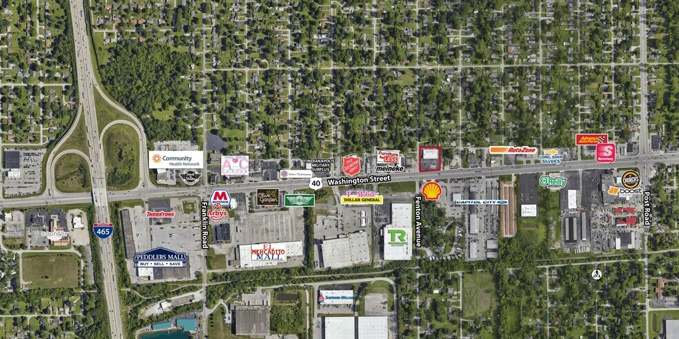 8502-8524 E Washington St, Indianapolis, IN à louer - Aérien – Image 3 sur 4