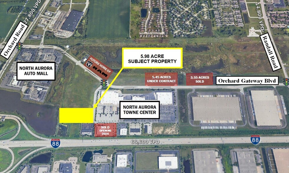 Lot 1 South Towne Center Dr, North Aurora, IL à vendre - Photo de l’immeuble – Image 1 sur 4