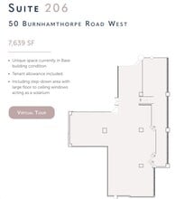 50 Burnhamthorpe Rd W, Mississauga, ON à louer Plan d’étage– Image 1 sur 1