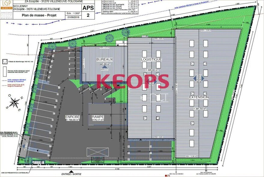 Local d'activités dans Villeneuve-Tolosane à vendre - Plan d’étage – Image 3 sur 7