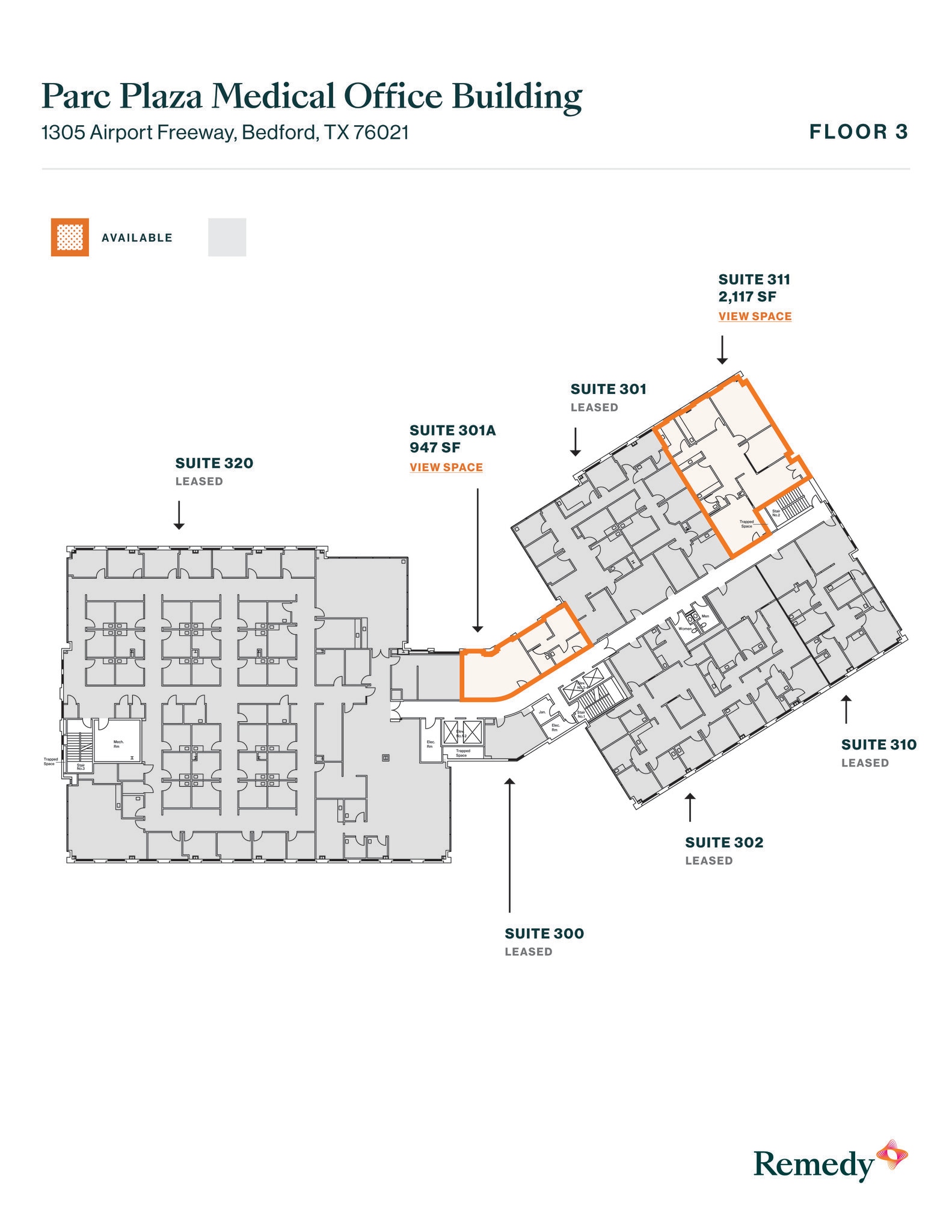1305 Airport Fwy, Bedford, TX à louer Plan d’étage– Image 1 sur 1