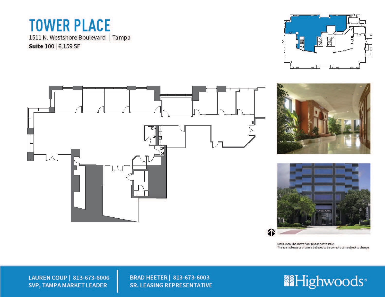 1511 N Westshore Blvd, Tampa, FL à louer Plan d’étage– Image 1 sur 2