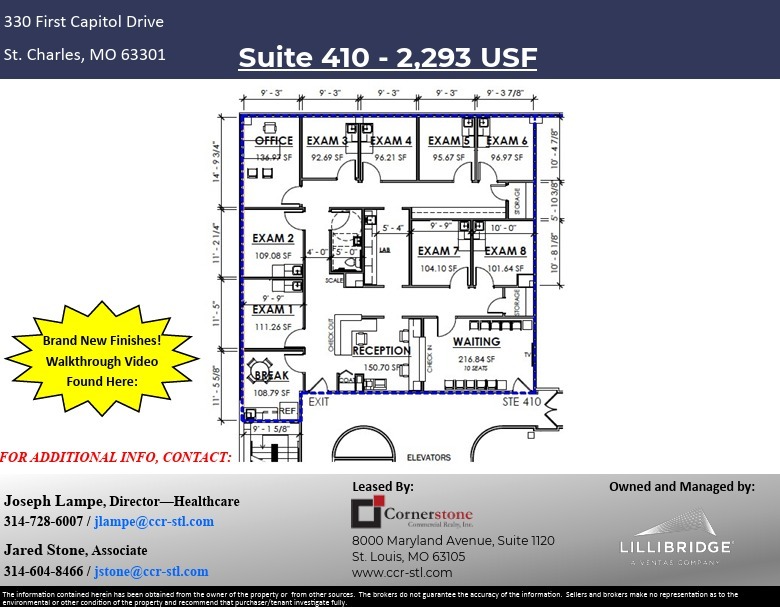 330 First Capitol Dr, Saint Charles, MO à louer Plan d’étage– Image 1 sur 1
