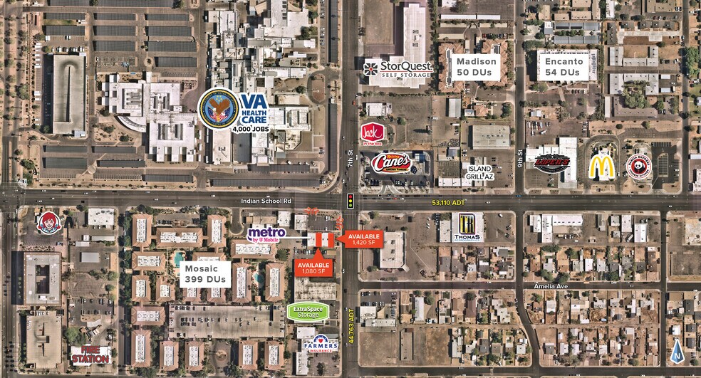 635 E Indian School Rd, Phoenix, AZ à louer - Photo de l’immeuble – Image 3 sur 4