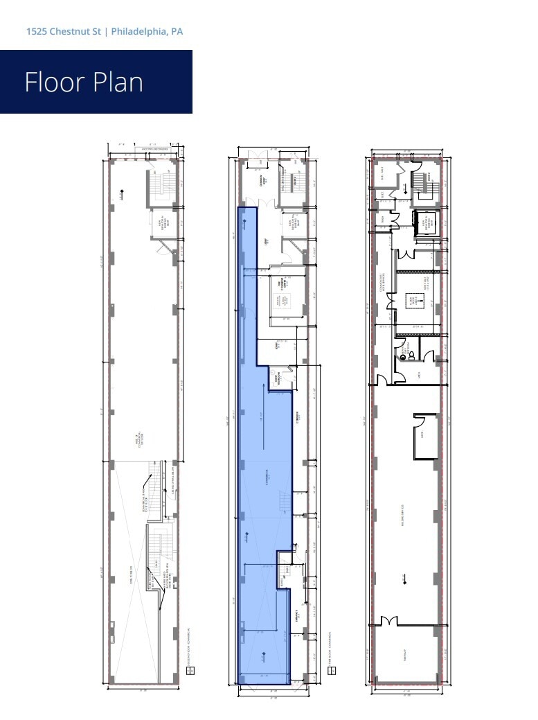 1525 Chestnut St, Philadelphia, PA à louer Plan d’étage– Image 1 sur 1