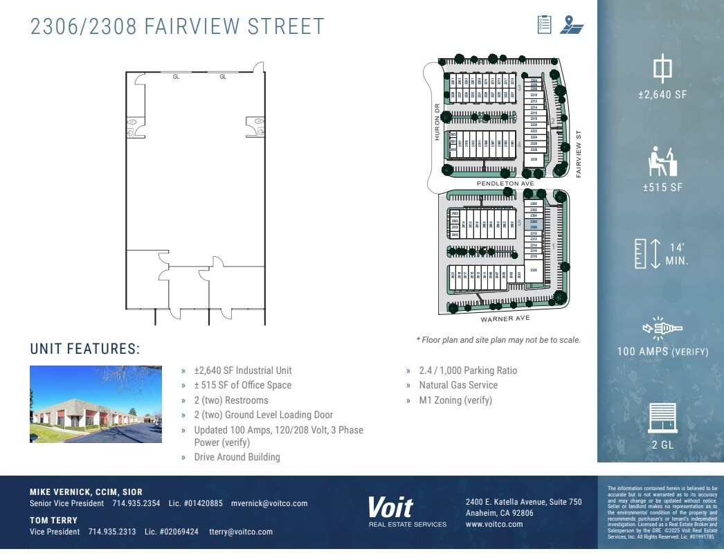2223-2320 S Fairview St, Santa Ana, CA à louer Plan d’étage– Image 1 sur 1