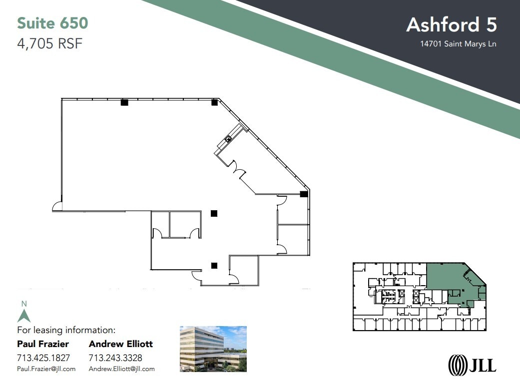 14701 St. Marys Ln, Houston, TX à louer Plan d’étage– Image 1 sur 1