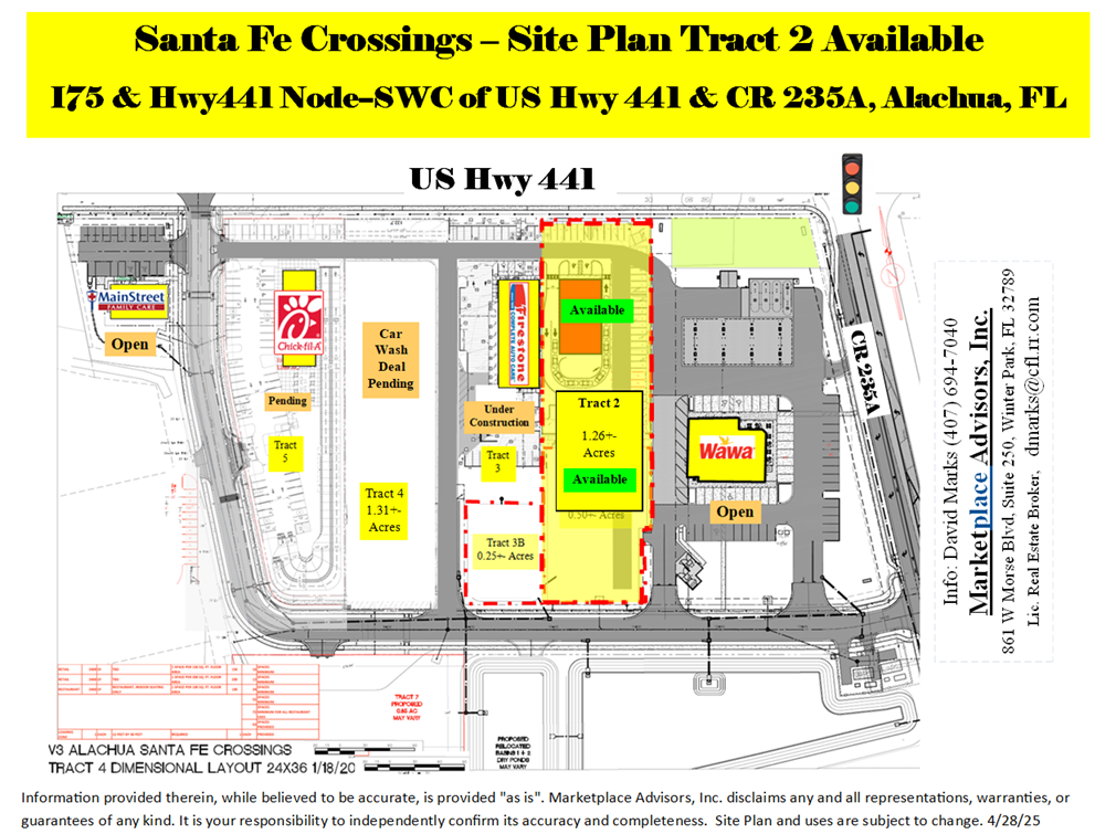US HWY 441 & CR 235A, Alachua, FL à vendre Plan de site– Image 1 sur 4