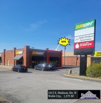 Plus de détails pour 1612 S Madison St, Webb City, MO - Local commercial à louer