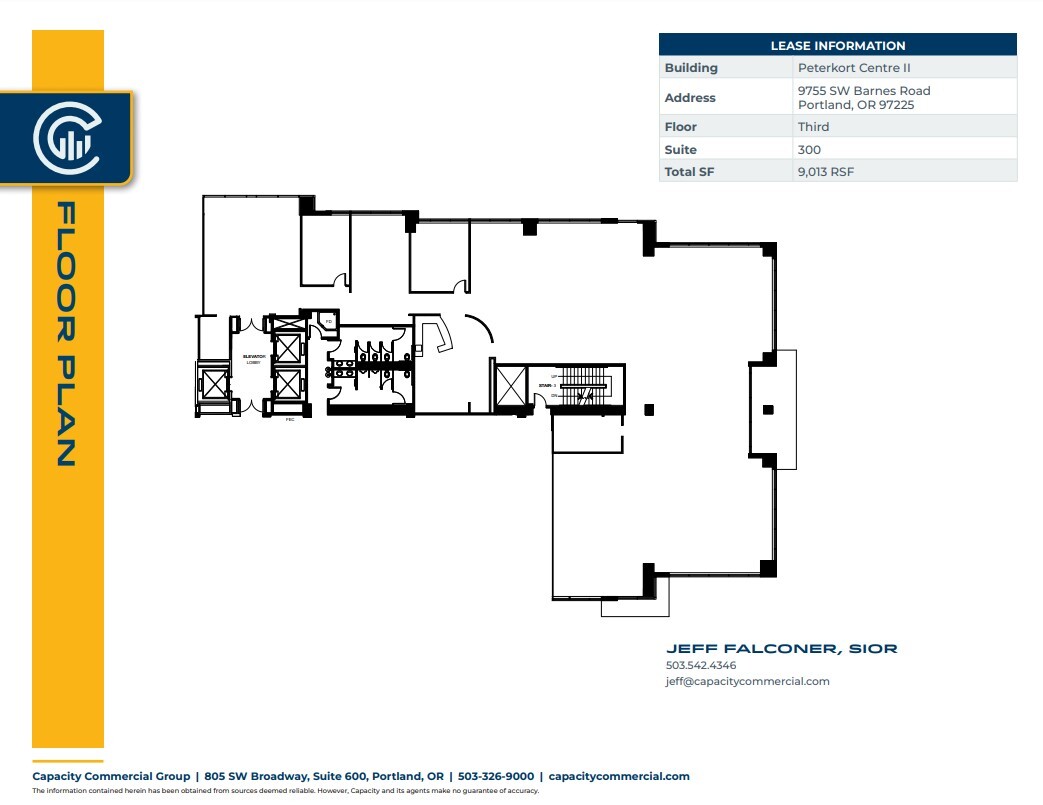 9755 SW Barnes Rd, Portland, OR à louer Plan d’étage– Image 1 sur 1