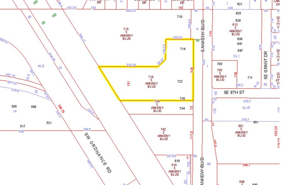 718 S Ankeny Blvd, Ankeny, IA à louer - Plan de site – Image 2 sur 4