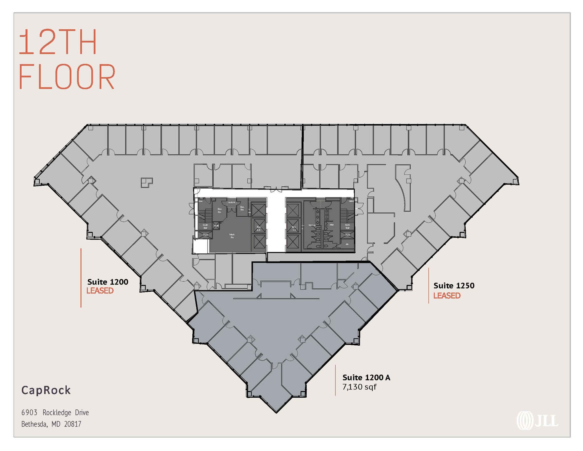 6903 Rockledge Dr, Bethesda, MD à louer Plan d’étage– Image 1 sur 1