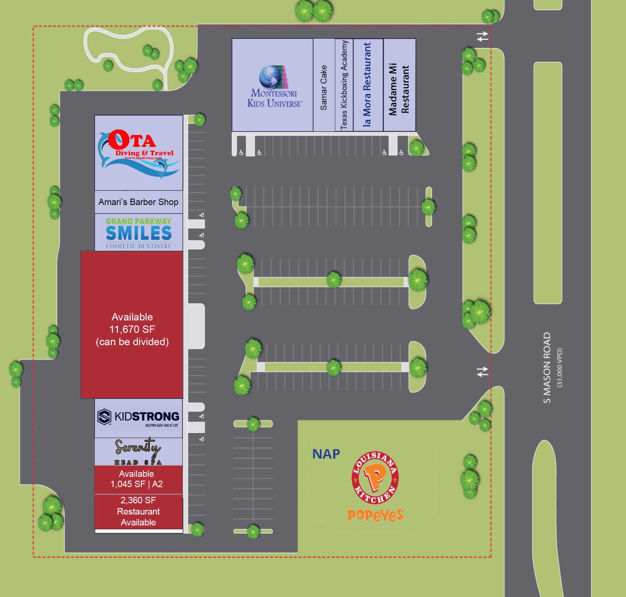 2004 S Mason Rd, Katy, TX à louer Plan de site– Image 1 sur 1