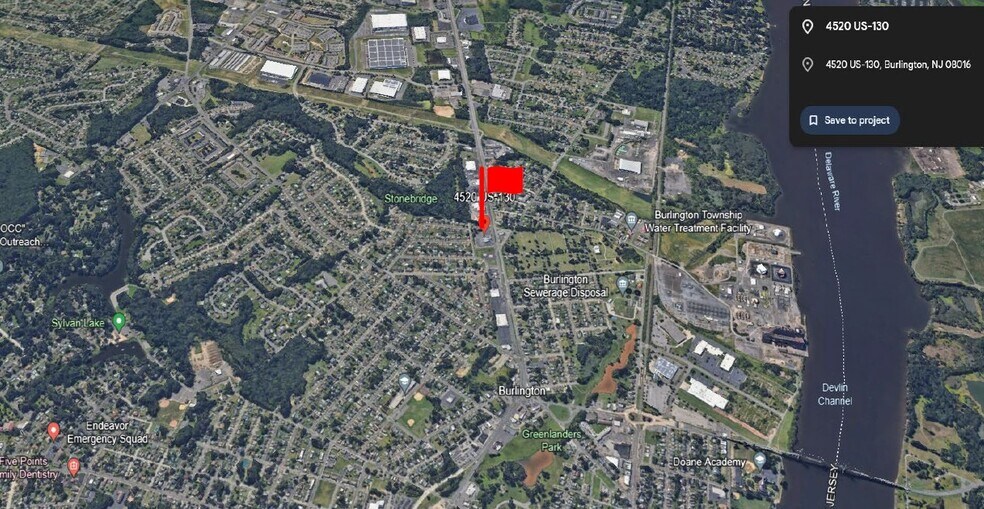 4520 Route 130 S, Burlington, NJ à louer - Aérien – Image 2 sur 2