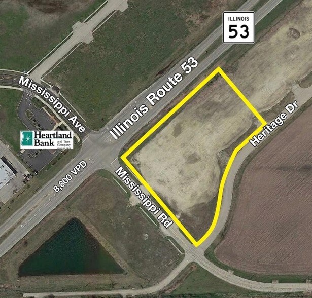 NWC IL Route 53 & Mississippi Rd, Elwood, IL à vendre - Photo principale – Image 1 sur 2