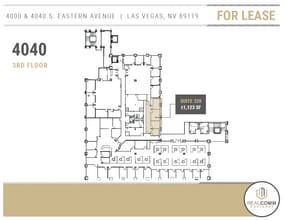 4000 S Eastern Ave, Las Vegas, NV à louer Plan d’étage– Image 2 sur 3