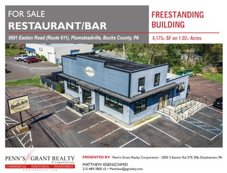 Plus de détails pour 5691 Easton Rd, Pipersville, PA - Local commercial à vendre
