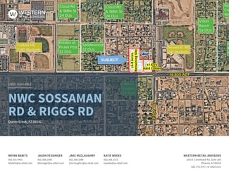 Plus de détails pour NWC Sossaman & Riggs Rd, Queen Creek, AZ - Terrain à louer