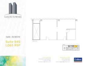 3400 Peachtree Rd NE, Atlanta, GA à louer Plan d’étage– Image 1 sur 1