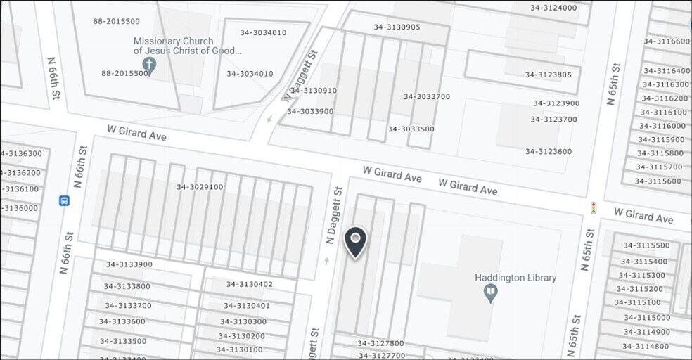 6526 W Girard Ave, Philadelphia, PA à vendre - Plan cadastral – Image 1 sur 1
